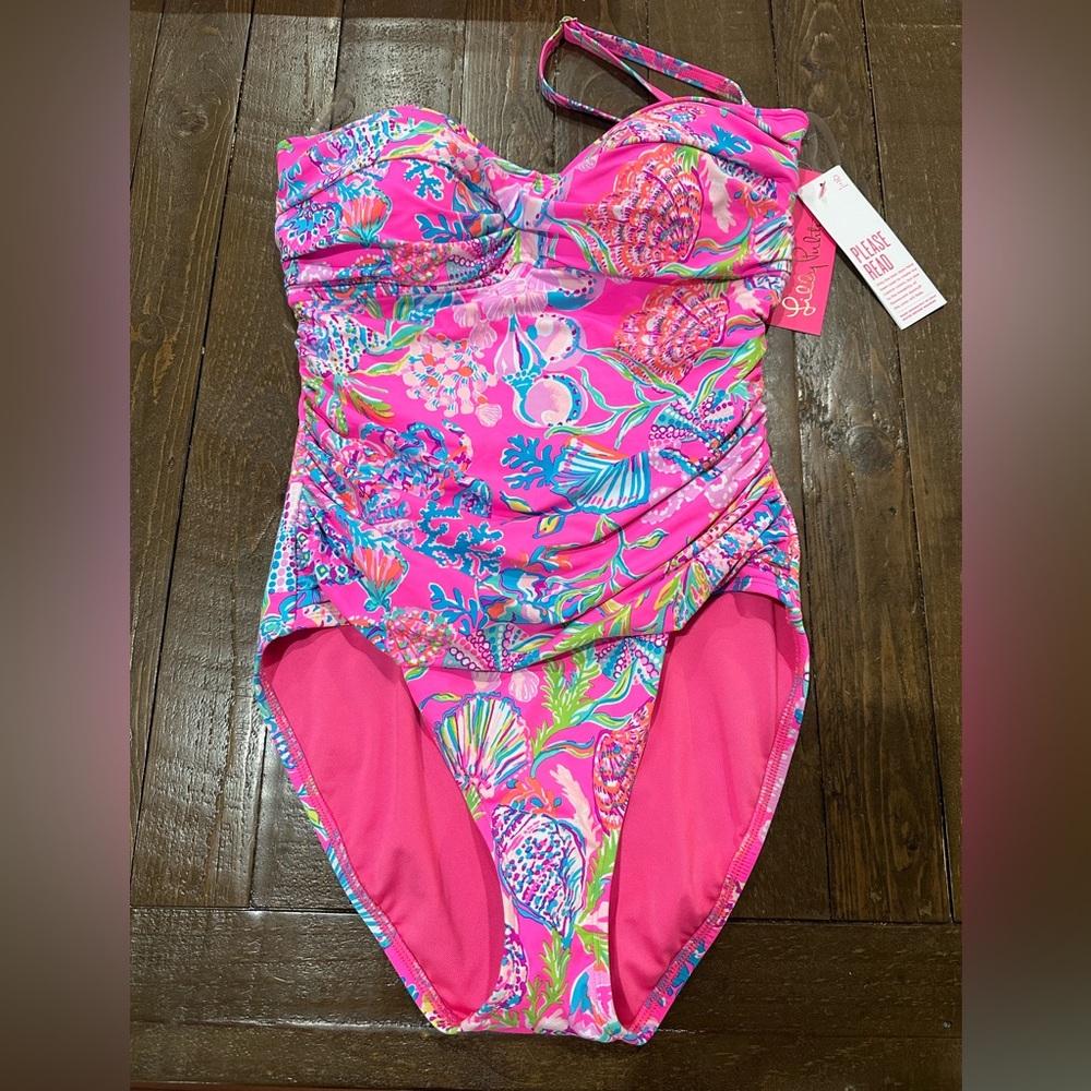 NWT Size 10 Lilly Pulitzer Swim Flamenco - Shell Me Something Good